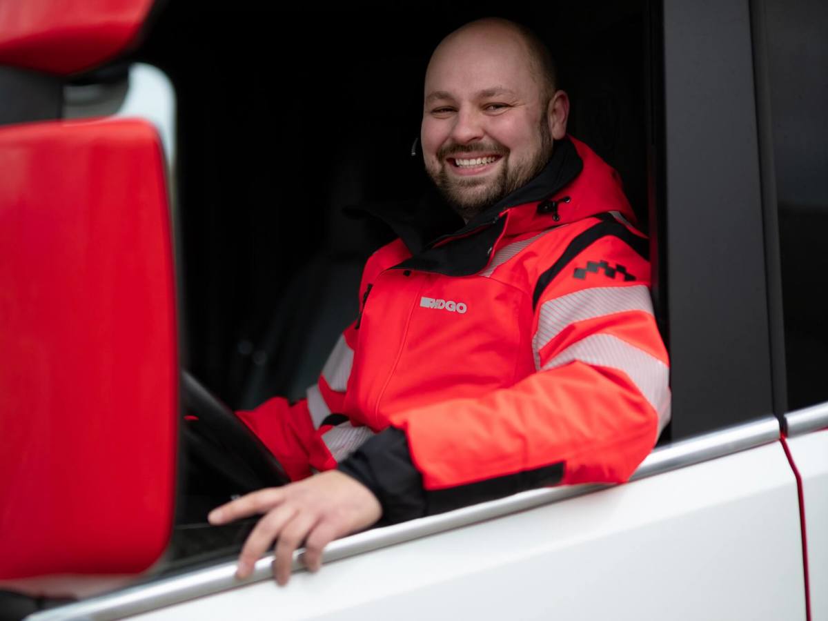 REDGOn hinausautonkuljettaja