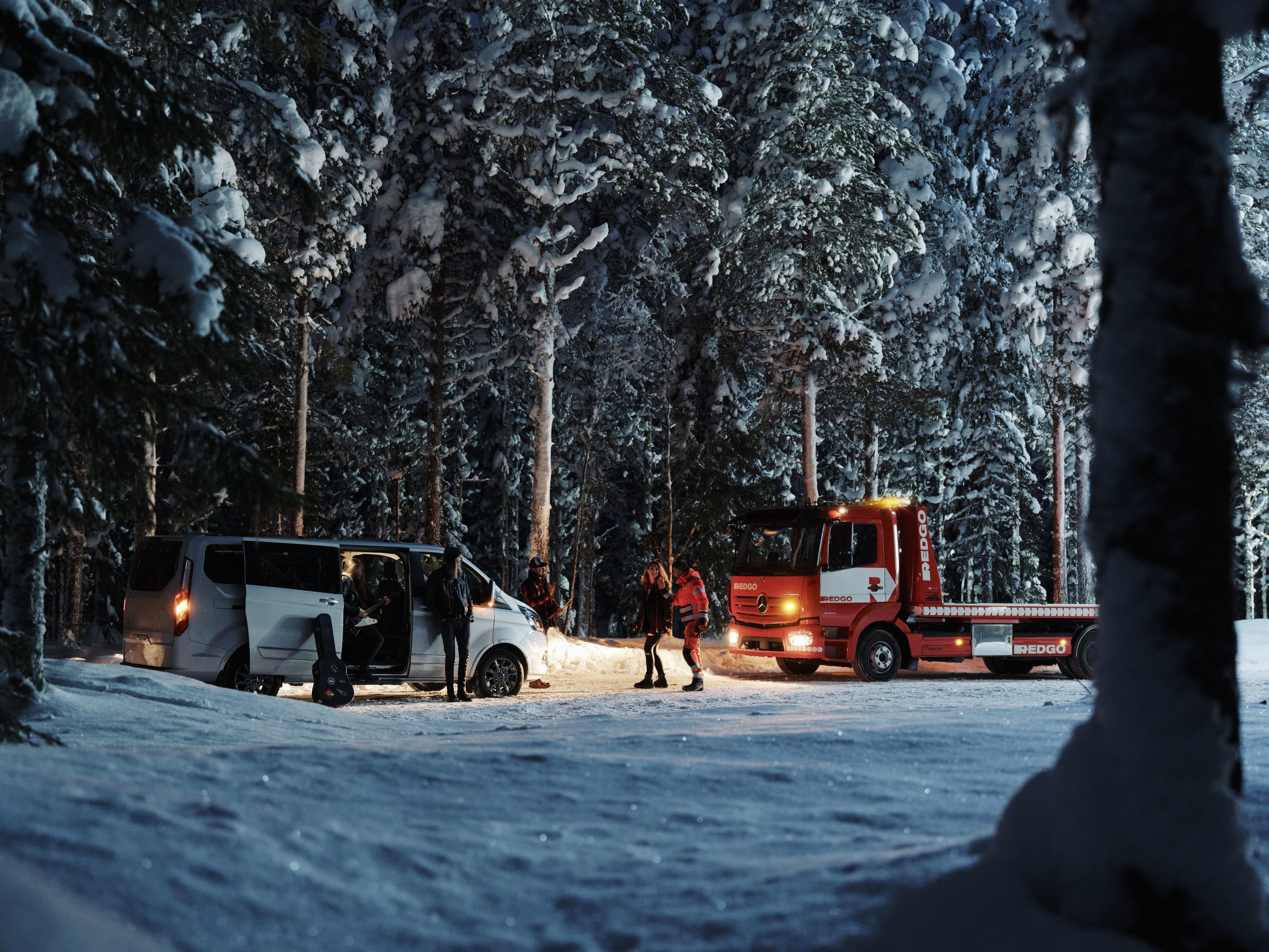 REDGO hinauspalvelu hiihtolomalla